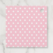 Étiquettes Cadeau Merci de Baby shower rose floral (Dos)