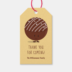 Étiquettes-cadeau Merci de bombe au chocolat chaud