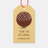 Étiquettes-cadeau Merci de bombe au chocolat chaud (Dos)