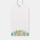 Étiquettes-cadeau Merci de botanique de plage (Dos)