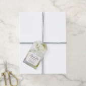 Étiquettes-cadeau Merci de bouquet blanc floral (Avec de la ficelle)