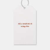 Étiquettes-cadeau Merci de cacao chaud et de conversation (Dos)