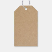 Étiquettes-cadeau Merci de cactus à fleur rose rustique (Dos)