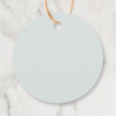 Étiquettes Cadeau Merci de cadre Or Succulent (Dos)