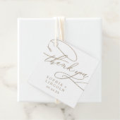 Étiquettes Cadeau Merci de calligraphie romantique (En situation)