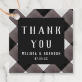 Étiquettes Cadeau Merci de chèque en plastique Buffalo (Devant)