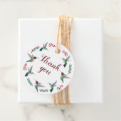 Étiquettes Cadeau Merci de colibri (En situation)