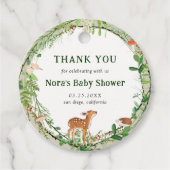 Étiquettes Cadeau Merci de couronne de bois Whimsical (Devant)