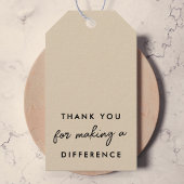 Étiquettes-cadeau Merci de faire une différence