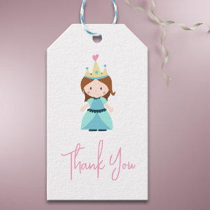Étiquettes-cadeau Merci de fête d'anniversaire de la mignonne prince