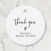 Étiquettes Cadeau Merci de Fête des mariées Boho moderne (Devant)