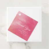 Étiquettes Cadeau Merci de Fête des mariées Boho Ombre (En situation)