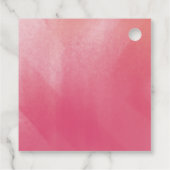 Étiquettes Cadeau Merci de Fête des mariées Boho Ombre (Dos)