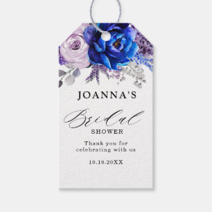Étiquettes-cadeau Merci de Fête des mariées violet Royal Blue Lilac