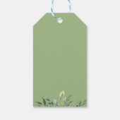 Étiquettes-cadeau Merci de feuillage végétal moderne (Dos)