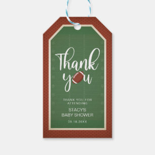 Étiquettes-cadeau Merci de football