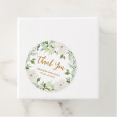 Étiquettes Cadeau Merci de graduation florale botanique (En situation)