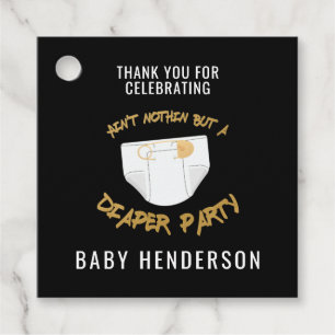 Étiquettes Cadeau Merci de la partie de couche Hip hop