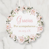 Étiquettes Cadeau Merci de la Quinceanera (Dos)