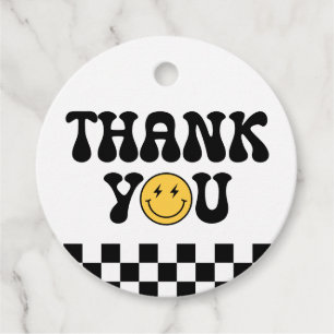 Étiquettes Cadeau Merci de l'anniversaire de l'anniversaire de Check