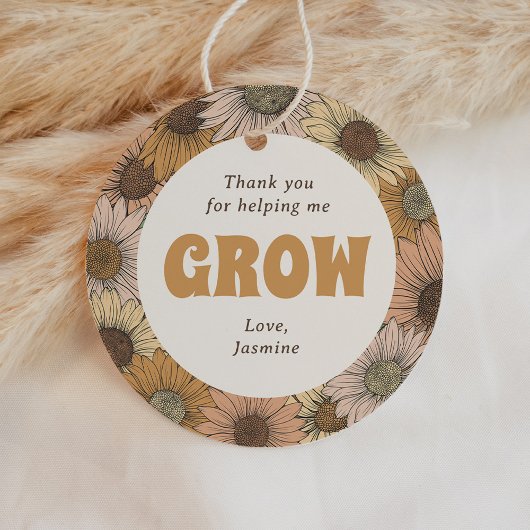 Étiquettes Cadeau Merci de m'aider à développer l'appréciation des e