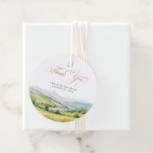 Étiquettes Cadeau Merci de Mariage agricole rustique (En situation)