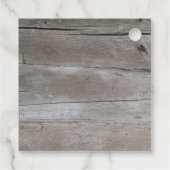 Étiquettes Cadeau Merci de mariage campagnard de grange rustique (Dos)