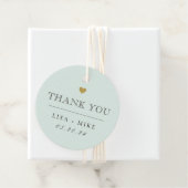 Étiquettes Cadeau Merci de mariage élégant et moderne (En situation)