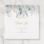 Étiquettes Cadeau Merci de Mariage Floral doux ID1045 (Devant)