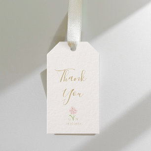 Étiquettes-cadeau Merci de Mariage rose pâle