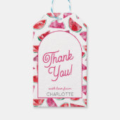 Étiquettes-cadeau Merci de pastèque personnalisé (Devant)