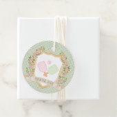 Étiquettes Cadeau Merci de Pickleball Preppy (En situation)