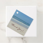 Étiquettes Cadeau Merci de plage (En situation)