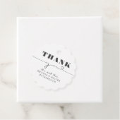 Étiquettes Cadeau Merci de texte du coeur mignon (En situation)