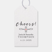 Étiquettes-cadeau Merci de vin personnalisé (Dos)