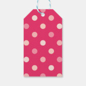 Étiquettes-cadeau Merci des ballons roses (Dos)