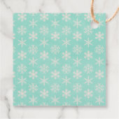 Étiquettes Cadeau Merci des enseignants de la neige (Dos)