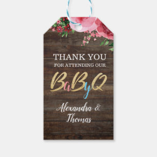 Étiquettes-cadeau Merci d'étiquette de cadeau de baby shower de BBQ