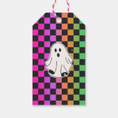 Étiquettes-cadeau Merci d'Halloween Ghost Retro (Dos)