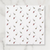 Étiquettes Cadeau Merci d'illustration de patchs citrouille (Dos)