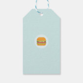 Étiquettes-cadeau Merci d'illustration Hamburger (Dos)