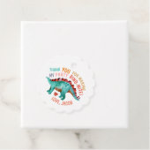 Étiquettes Cadeau Merci Dino-Mite Aquarelle Dinosaur (En situation)