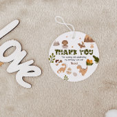 Étiquettes Cadeau Merci Dinosaure neutre aquarelle