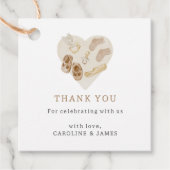 Étiquettes Cadeau Merci du Baby shower Boho (Devant)