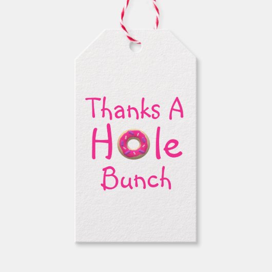 Étiquettes-cadeau Merci du parti Donut (Devant)