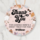 Étiquettes Cadeau Merci du parti Halloween super Ghost (Dos)