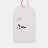 Étiquettes-cadeau Merci d'une balise Latte Merci (Dos)