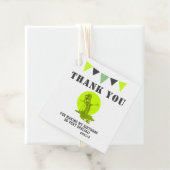 Étiquettes Cadeau Merci éffrayant vert mince Monster (En situation)