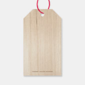 Étiquettes-cadeau Merci en bois (Dos)