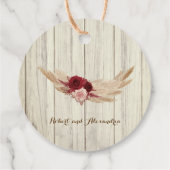 Étiquettes Cadeau Merci en herbe Pampas pour Mariage à venir (Dos)